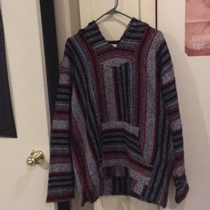 Red, black and white Baja hoodie